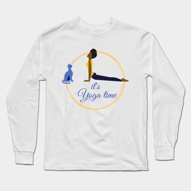 Its Yoga time Long Sleeve T-Shirt by O.M design